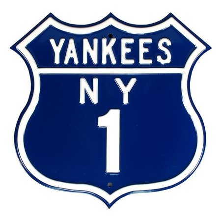AUTHENTIC STREET SIGNS Authentic Street Signs 33001 Yankees & US & 1 Route Street Sign 33001